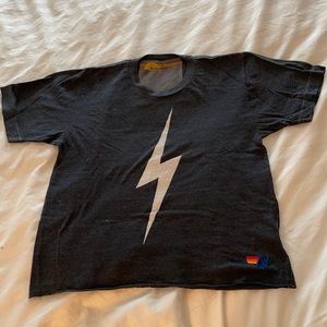 Aviator nation navy lightening bolt t shit